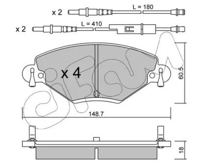 Гальмівні колодки пер. Citroen C5 01- (Bosch) CIFAM 8223310
