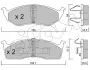 Комплект тормозных колодок, дисковый тормоз CIFAM 8223560 (фото 1)