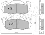 Комплект тормозных колодок, дисковый тормоз CIFAM 8224120 (фото 1)