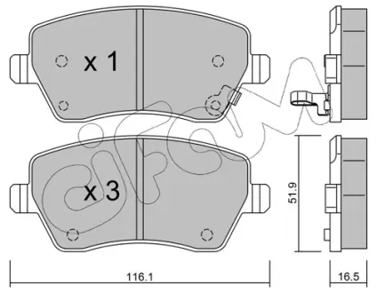 Гальмівні колодки пер. Suzuki Swift 05- (TRW) CIFAM 8224851