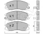 Комплект тормозных колодок, дисковый тормоз CIFAM 8225060 (фото 1)