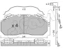 Комплект тормозных колодок, дисковый тормоз CIFAM 8225890K (фото 1)