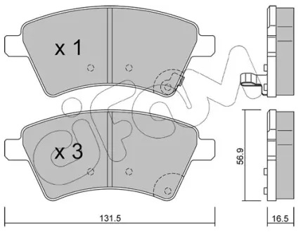 Гальмівні колодки пер. Suzuki SX4 04> CIFAM 8227020