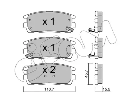 Гальмівні колодки зад. Chevrolet Captiva 06- (akebono) CIFAM 8227790