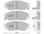 Комплект тормозных колодок, дисковый тормоз CIFAM 8228100 (фото 1)