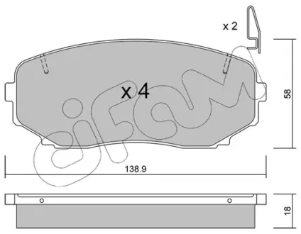 Гальмівні колодки пер. Mazda CX-7/CX-9 07- (sumitomo) CIFAM 8228720