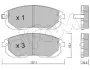Комплект тормозных колодок, дисковый тормоз CIFAM 8228760 (фото 1)