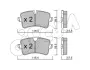Комплект тормозных колодок, дисковый тормоз CIFAM 8229550 (фото 1)