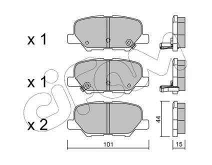 MITSUBISHI Колодки торм.задние Outlander 12-, ASX, CITROEN C4 Aircross, MAZDA 6 CIFAM 8229950