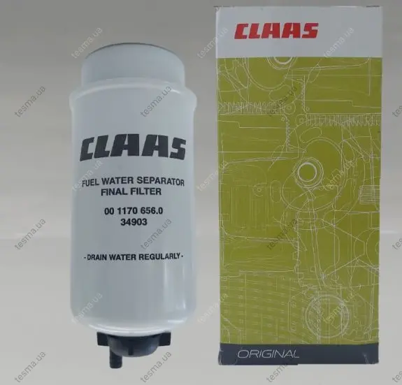 Фильтр топливный сепаратор, элемент. Фільтр паливний, елемент. Fuel filter, water separator, element CLAAS 0011706560 (фото 1)