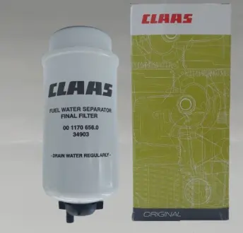 Фильтр топливный сепаратор, элемент. Фільтр паливний, елемент. Fuel filter, water separator, element CLAAS 0011706560
