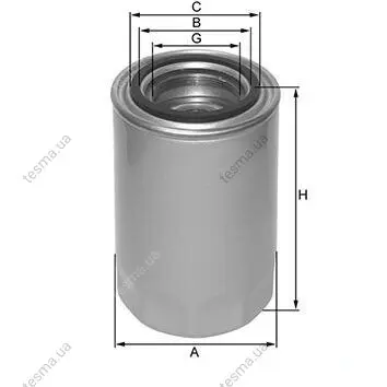 Hydraulic filter, Spin-On. Фильтр гидравлический, накручиваемый CLARK 119936862 (фото 1)