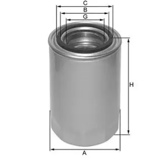 Hydraulic filter, Spin-On. Фильтр гидравлический, накручиваемый CLARK 119936862