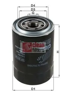 Фільтр масляний Colt/Galant/Lancer IV/Pajero 1.8/2.0/2.5TD 86- CLEAN FILTERS DF 827A