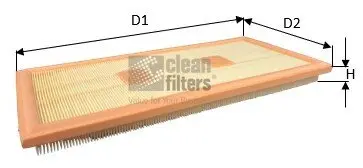 Фільтр повітряний MB E-class (W212)/C-class (W204) 3.5D 11- CLEAN FILTERS MA3481