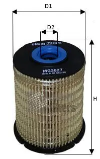Фільтр паливний Chevrolet Aveo 1.3D 11- CLEAN FILTERS MG3627