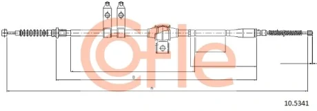 Трос ручника COFLE 105341