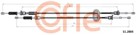 Трос куліси Movano/Master 98- (985/655+1140/830) COFLE 112884