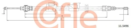 Трос ручника COFLE 115496