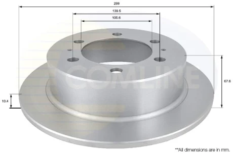 Comline - Диск гальмівний COMLINE ADC1016