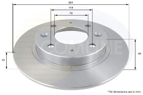 Comline - Диск гальмівний COMLINE ADC1029