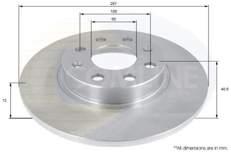 Comline - Диск гальмівний з покриттям COMLINE ADC1140