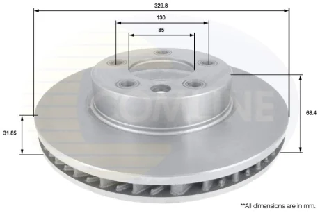 Comline - Диск гальмівний вентильований з покриттям COMLINE ADC1458V