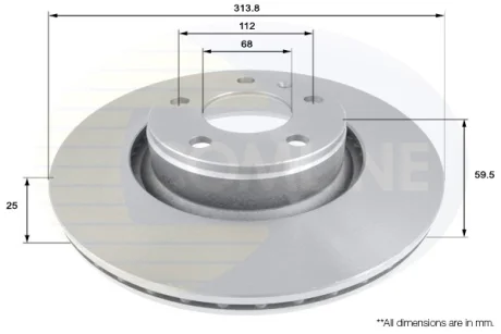 Comline - Диск гальмівний вентильований з покриттям COMLINE ADC1470V