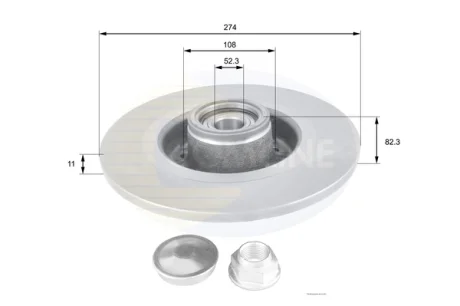 Comline - Диск гальмівний з покриттям COMLINE ADC1560