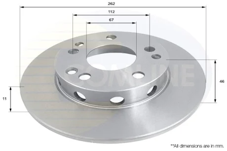 Comline - Диск гальмівний COMLINE ADC1601