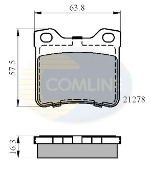 Comline - Гальмівні колодки до дисків COMLINE CBP01060