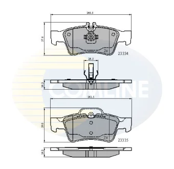 Comline - Гальмівні колодки до дисків COMLINE CBP01118