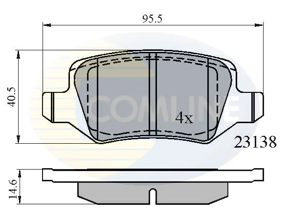 Comline - Гальмівні колодки до дисків COMLINE CBP01149 (фото 1)