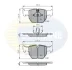 Comline - Гальмівні колодки до дисків COMLINE CBP01157 (фото 1)