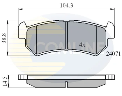Comline - Гальмівні колодки до дисків COMLINE CBP01191