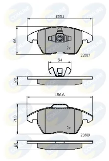 Comline - Гальмівні колодки до дисків COMLINE CBP01224