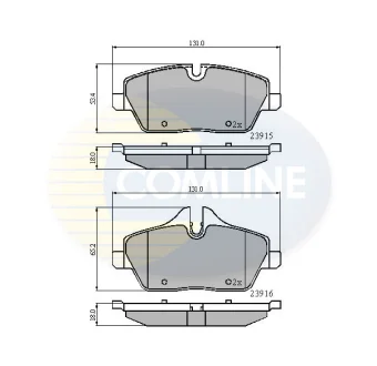 Comline - Гальмівні колодки до дисків COMLINE CBP01531