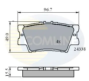 Автозапчасть COMLINE CBP01581
