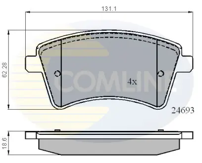Автозапчасть COMLINE CBP01707
