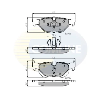 Comline - Гальмівні колодки до дисків COMLINE CBP01708