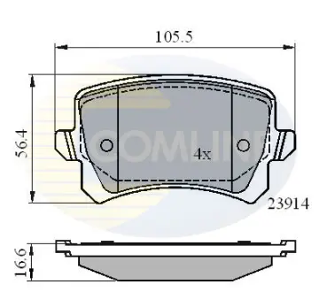 Автозапчасть COMLINE CBP01712
