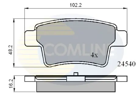 Автозапчасть COMLINE CBP01713