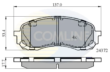 Comline - Гальмівні колодки до дисків COMLINE CBP01778