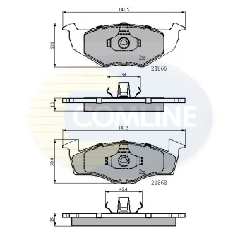 Comline - Гальмівні колодки до дисків COMLINE CBP0180