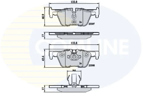 Comline - Гальмівні колодки до дисків COMLINE CBP02131