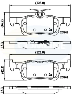 Comline - Гальмівні колодки до дисків COMLINE CBP02335