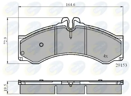 Автозапчасть COMLINE CBP0271