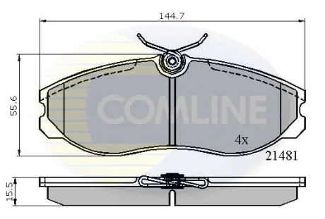 Comline - Гальмівні колодки до дисків COMLINE CBP0447
