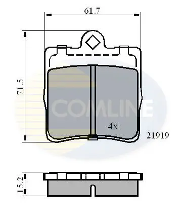 Comline - Гальмівні колодки до дисків COMLINE CBP0454 (фото 1)