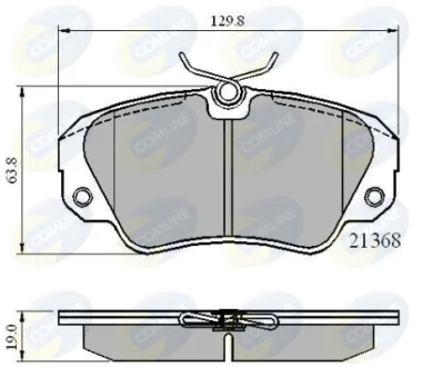 Comline - Гальмівні колодки до дисків COMLINE CBP0493
